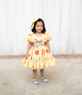 Yellow Organza frock