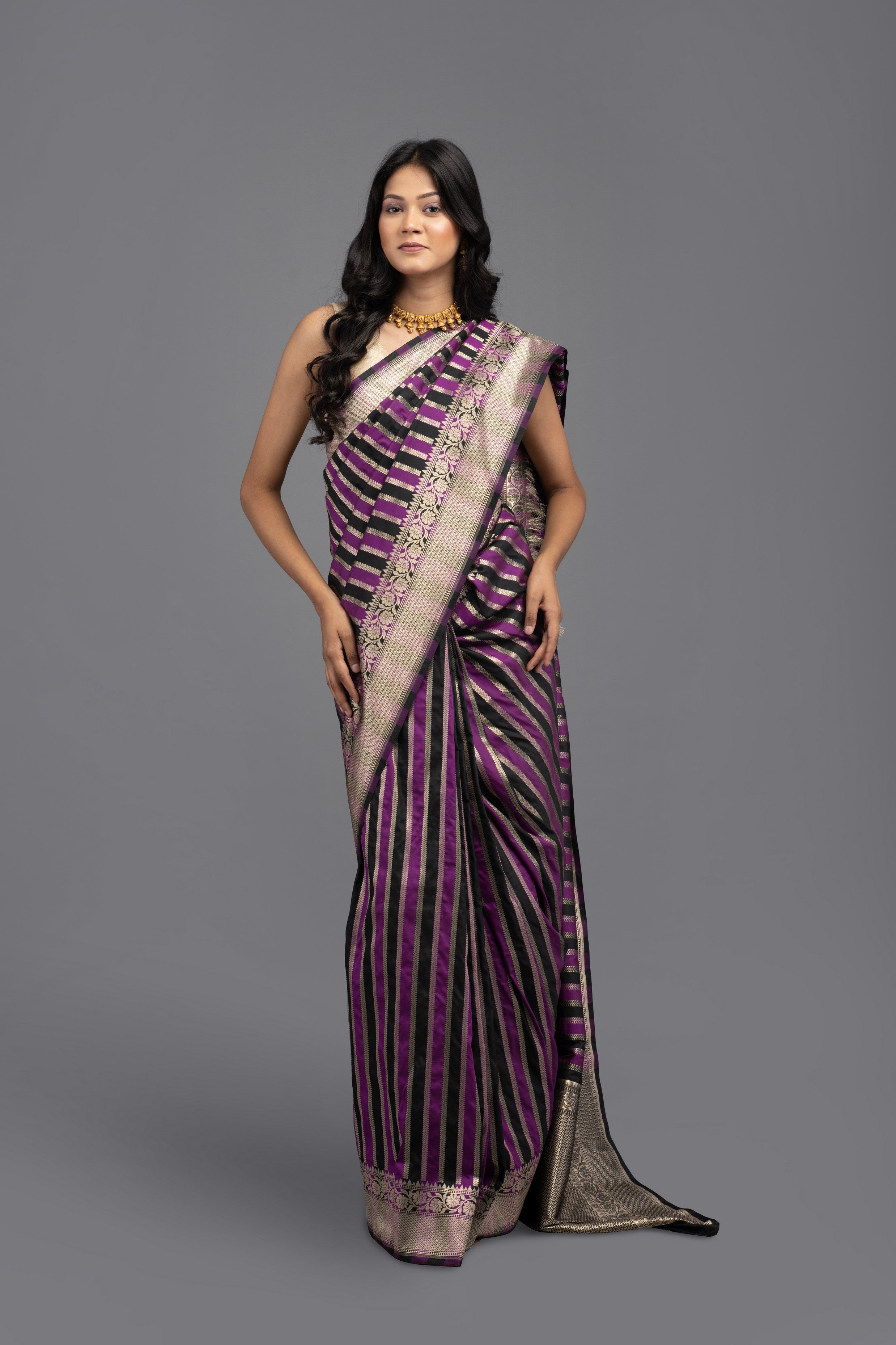 Rangkat Pure Soft Satin Silk Banarasi Handloom Saree