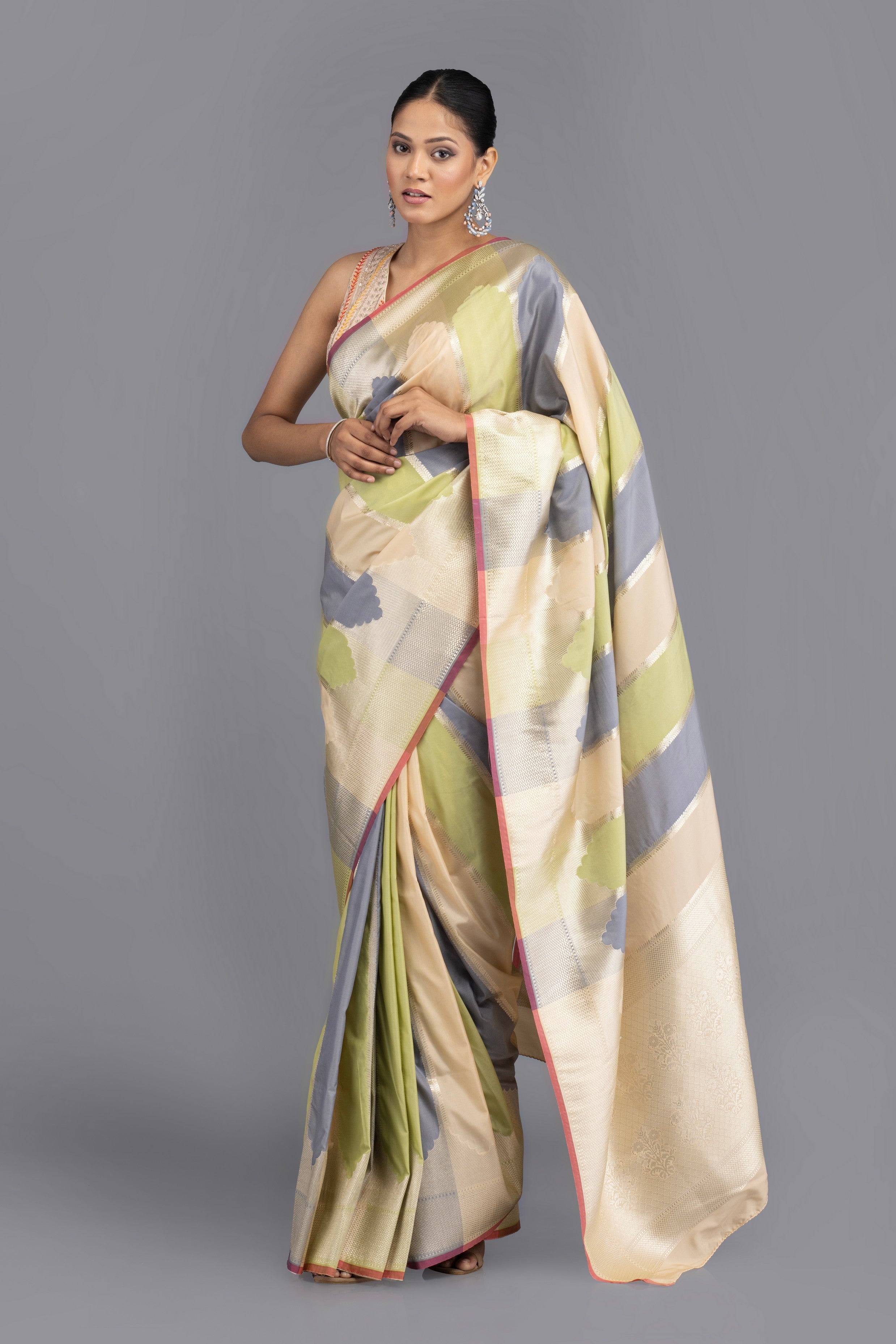 Rangkat Pure Soft Satin Silk Banarasi Handloom Saree