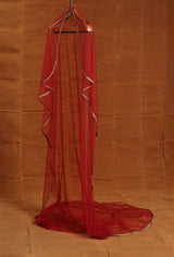 Red Saanjh Lehenga