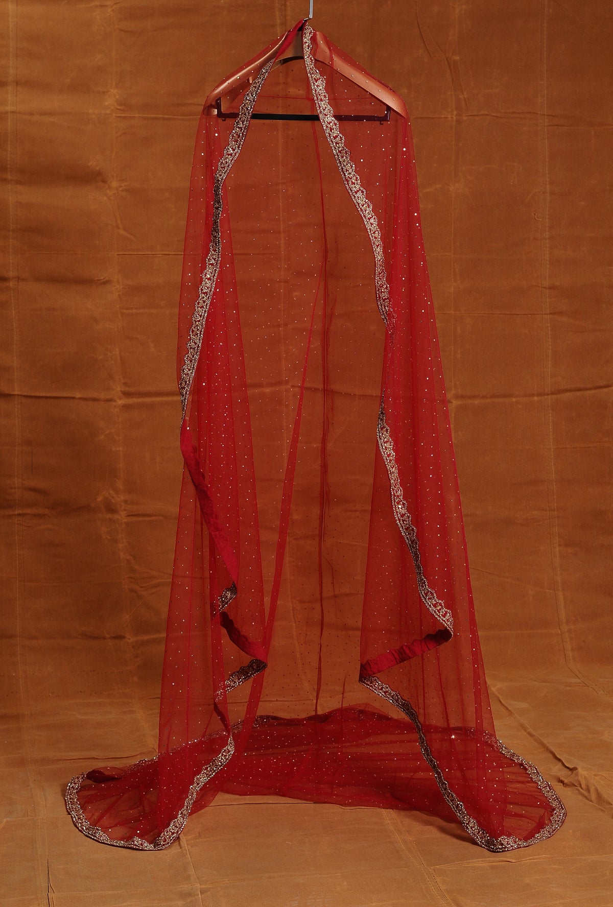 Red Jhoomar Lehenga