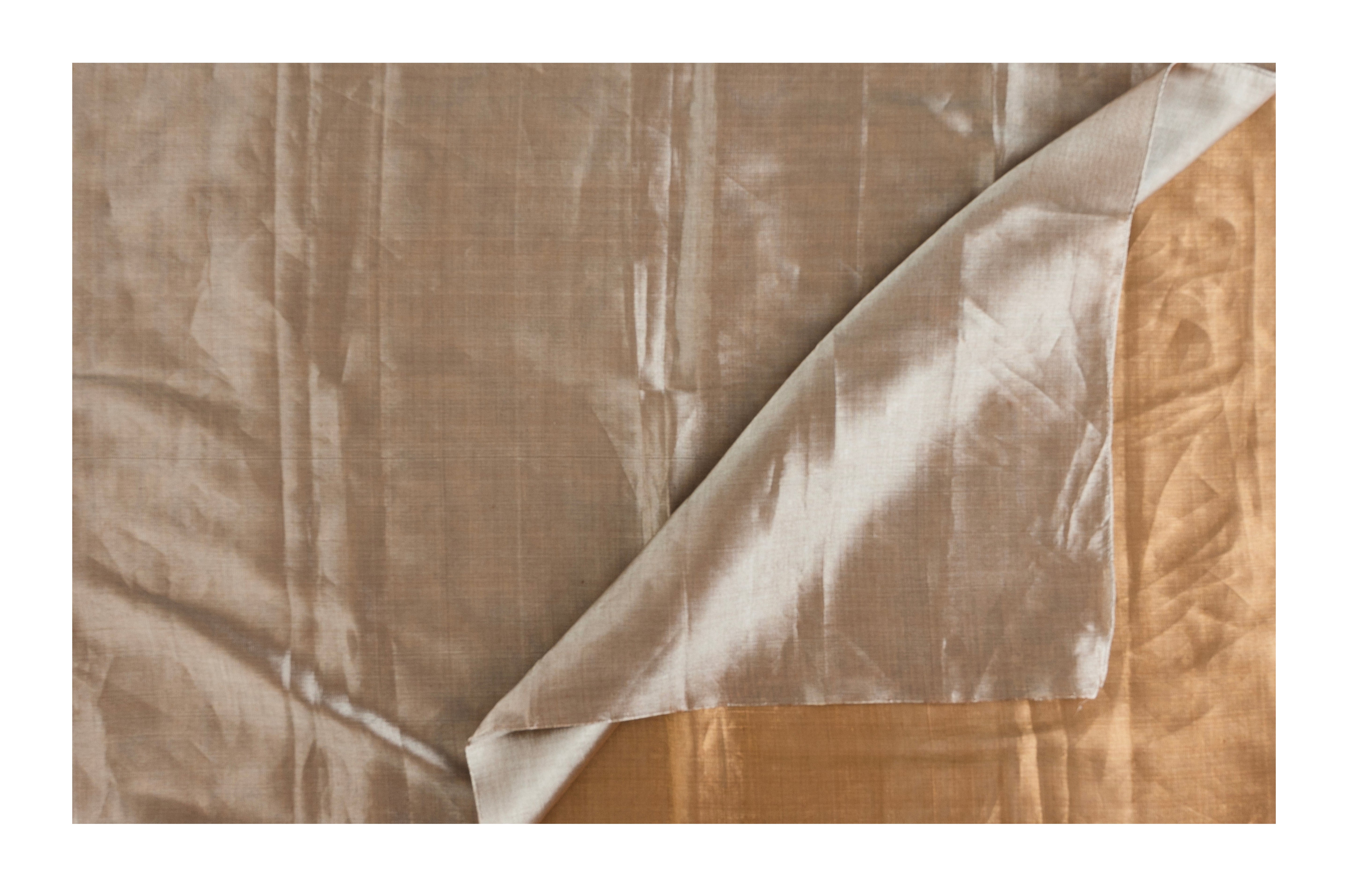 Double Color Tissue Zari  Pure Chanderi Handloom Saree
