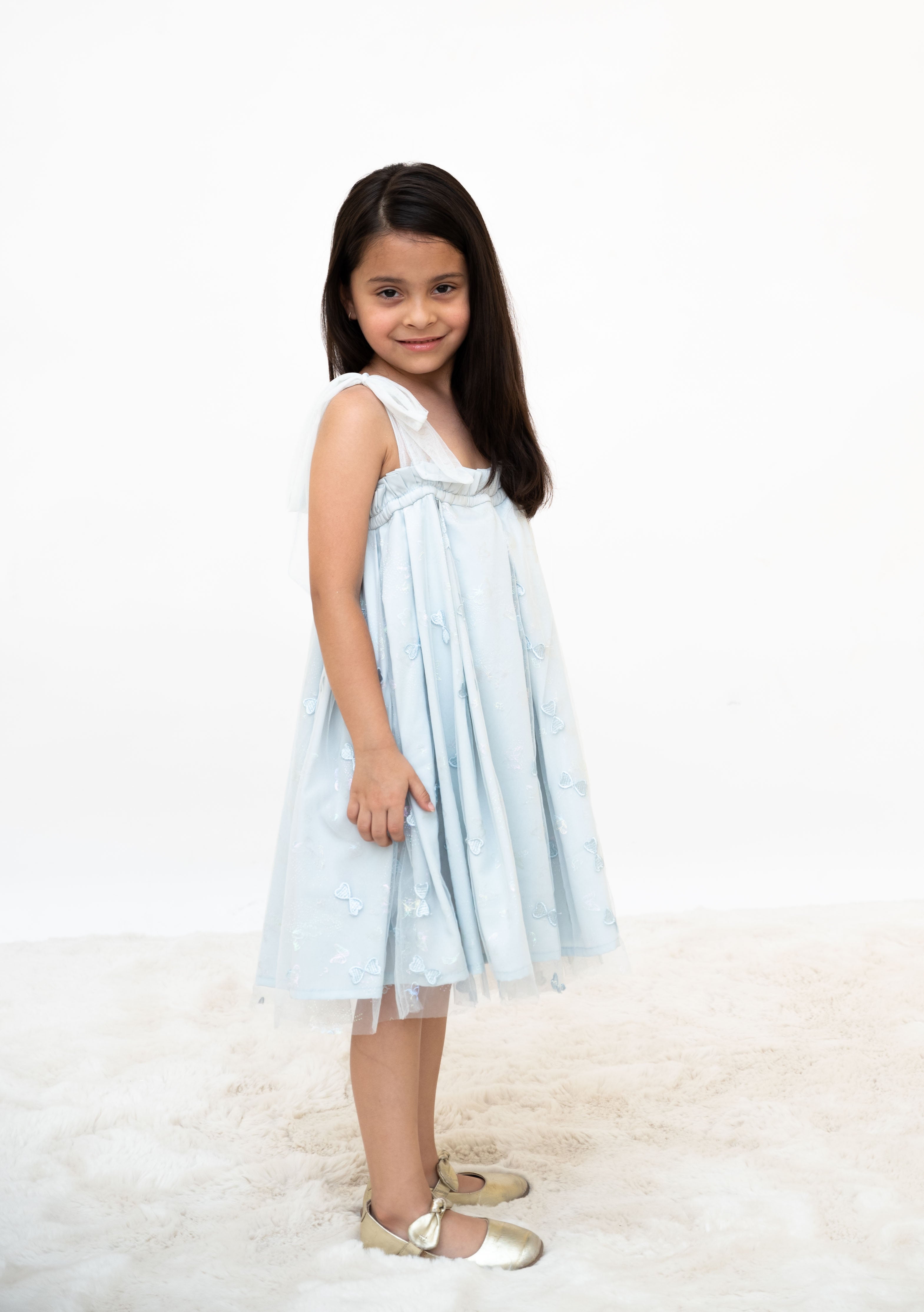 Light Blue Bow Dress