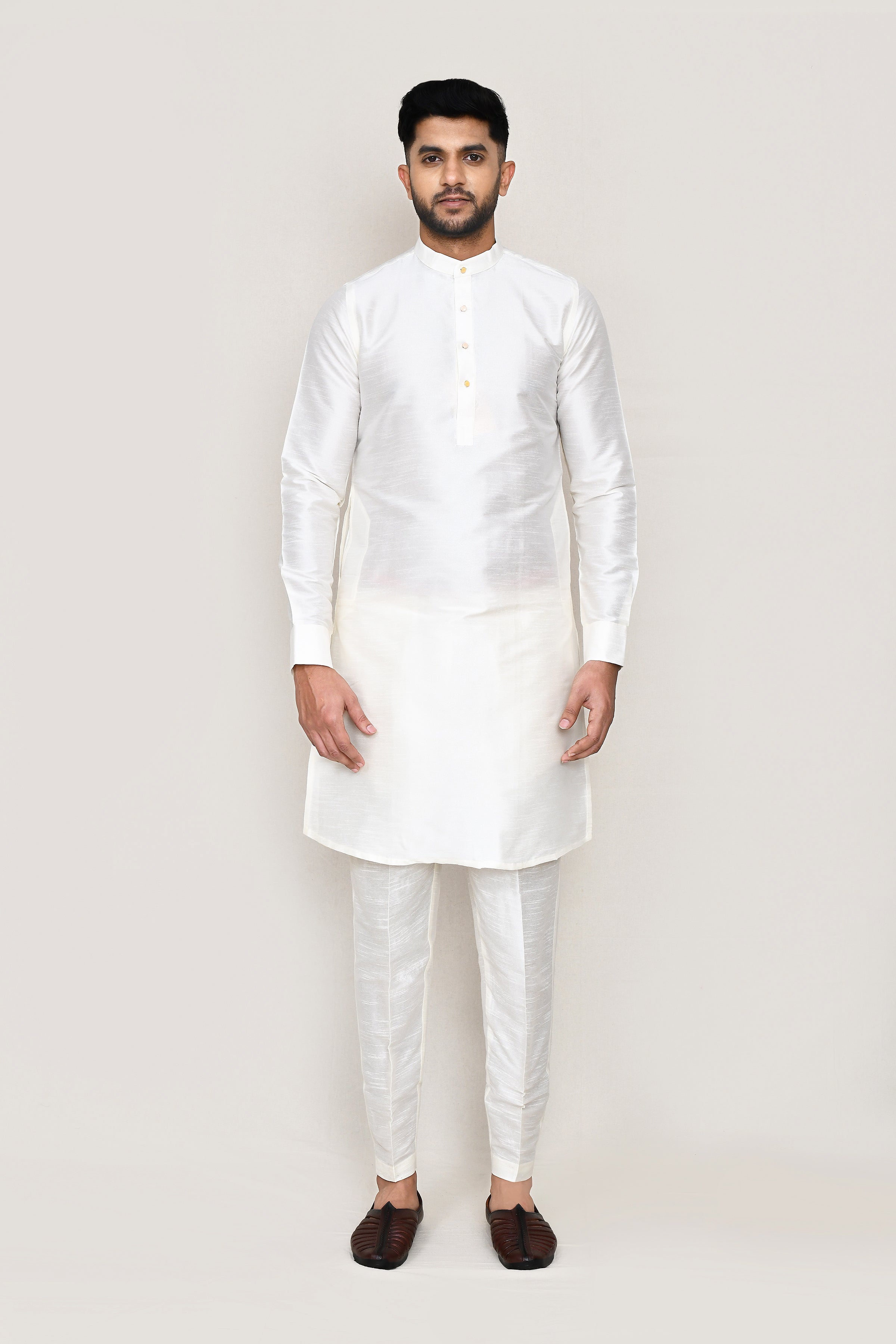 kurta, jacket with straight fit pant