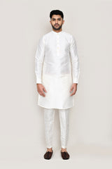 kurta, jacket with straight fit pant