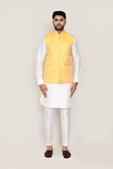 kurta, jacket with straight fit pant