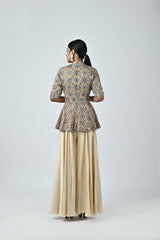 Ajrakh embellished jumpsuit