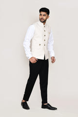 kurta, jacket with straight fit pant