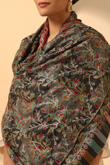 Bhranti Black Cashmere Stole