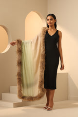 Cassia Cashmere Fur Stole