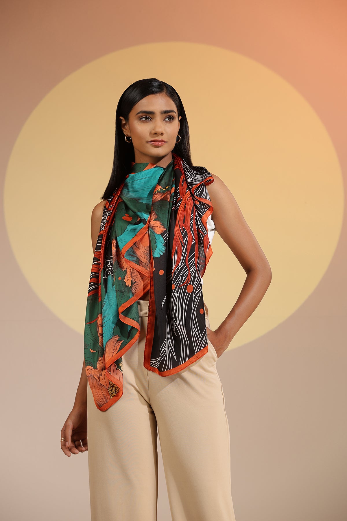 Espen Silk Square Scarf