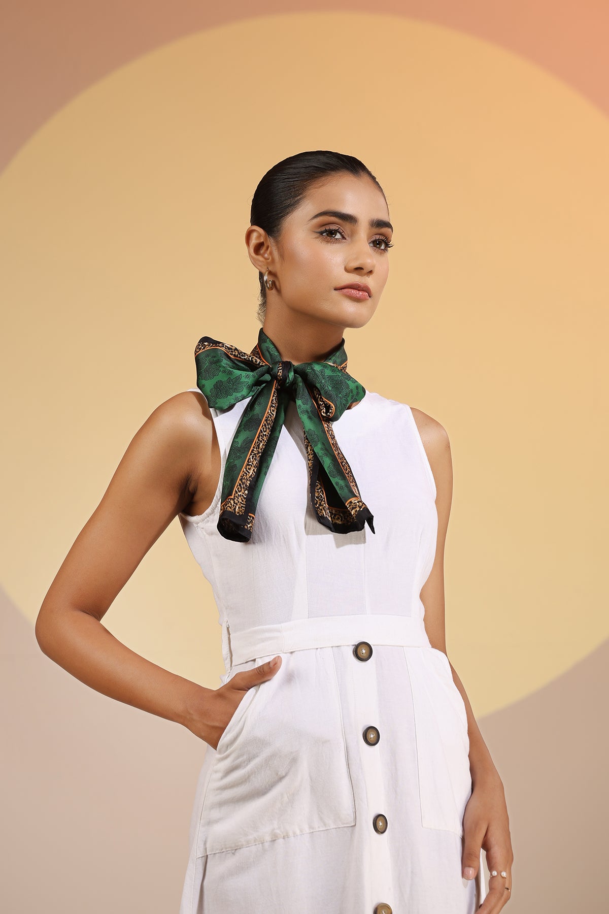 Arwa Silk Neck Scarf