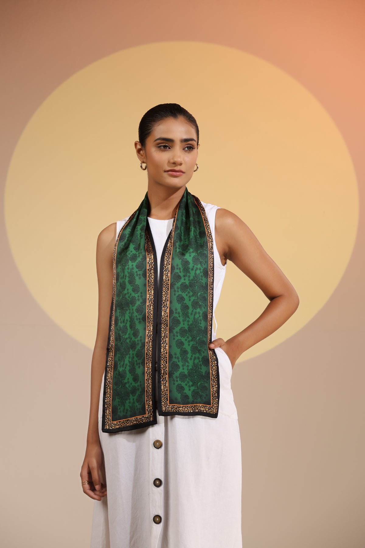 Arwa Silk Neck Scarf