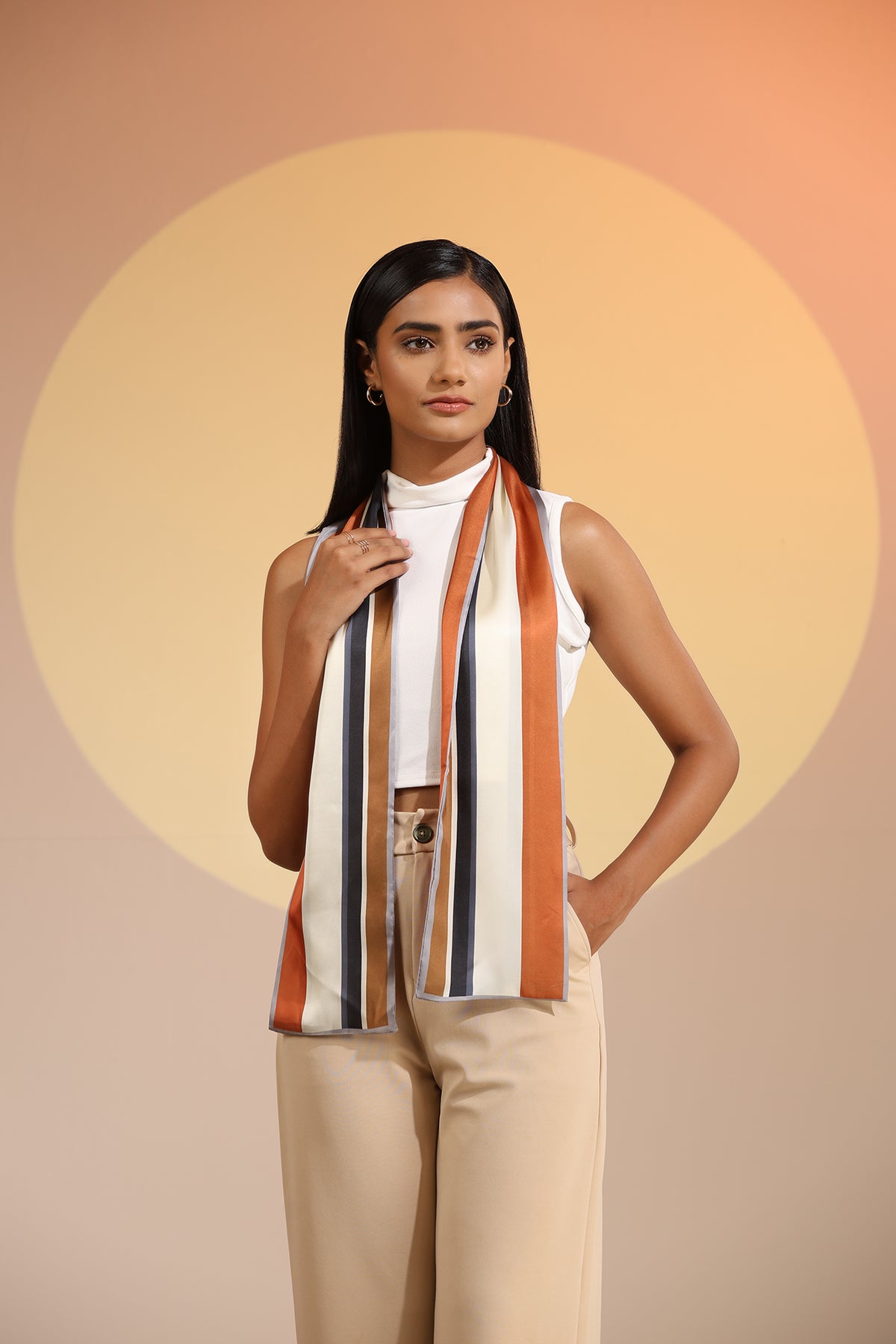 Carmal Silk Neck Scarf