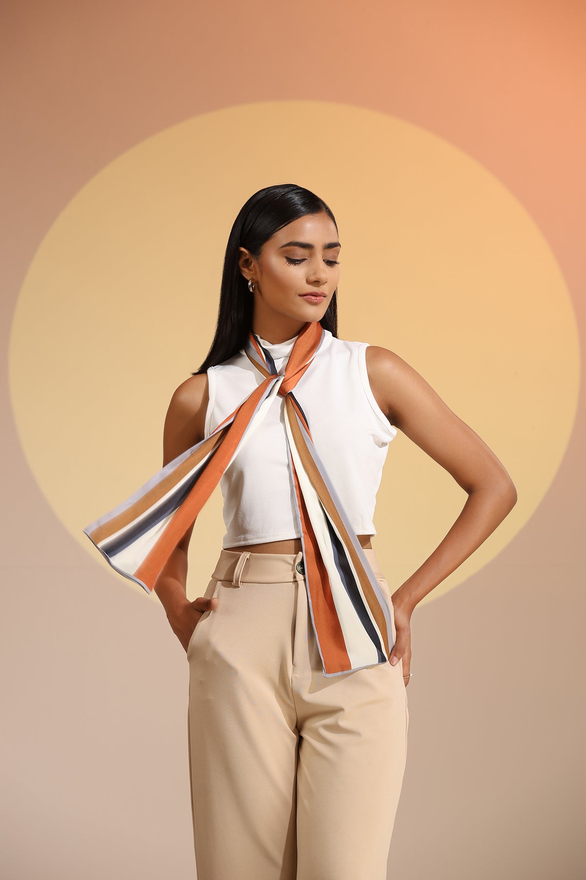 Carmal Silk Neck Scarf