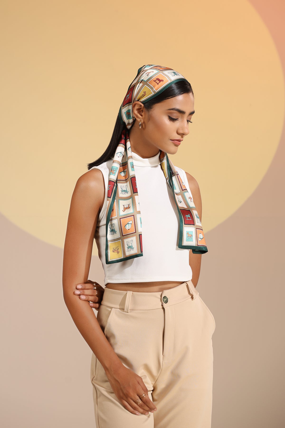 Auburn Silk Neck Scarf