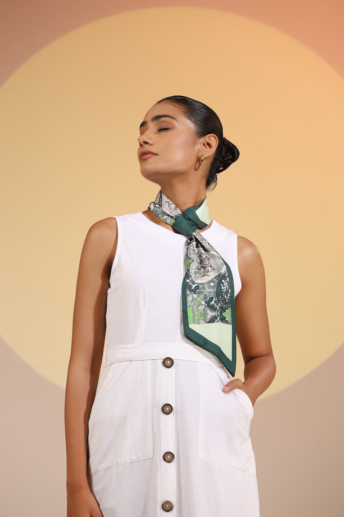 Maple Silk Neck Scarf