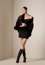 Dusala Celestial Bloom Vegan Fur Cape