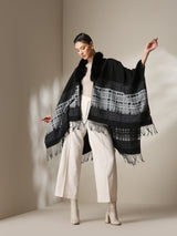 Dusala Noir Grace Vegan Fur Cape