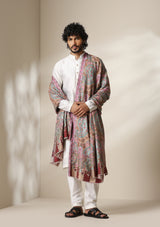 Dusala Blush Paisley Kani Shawl