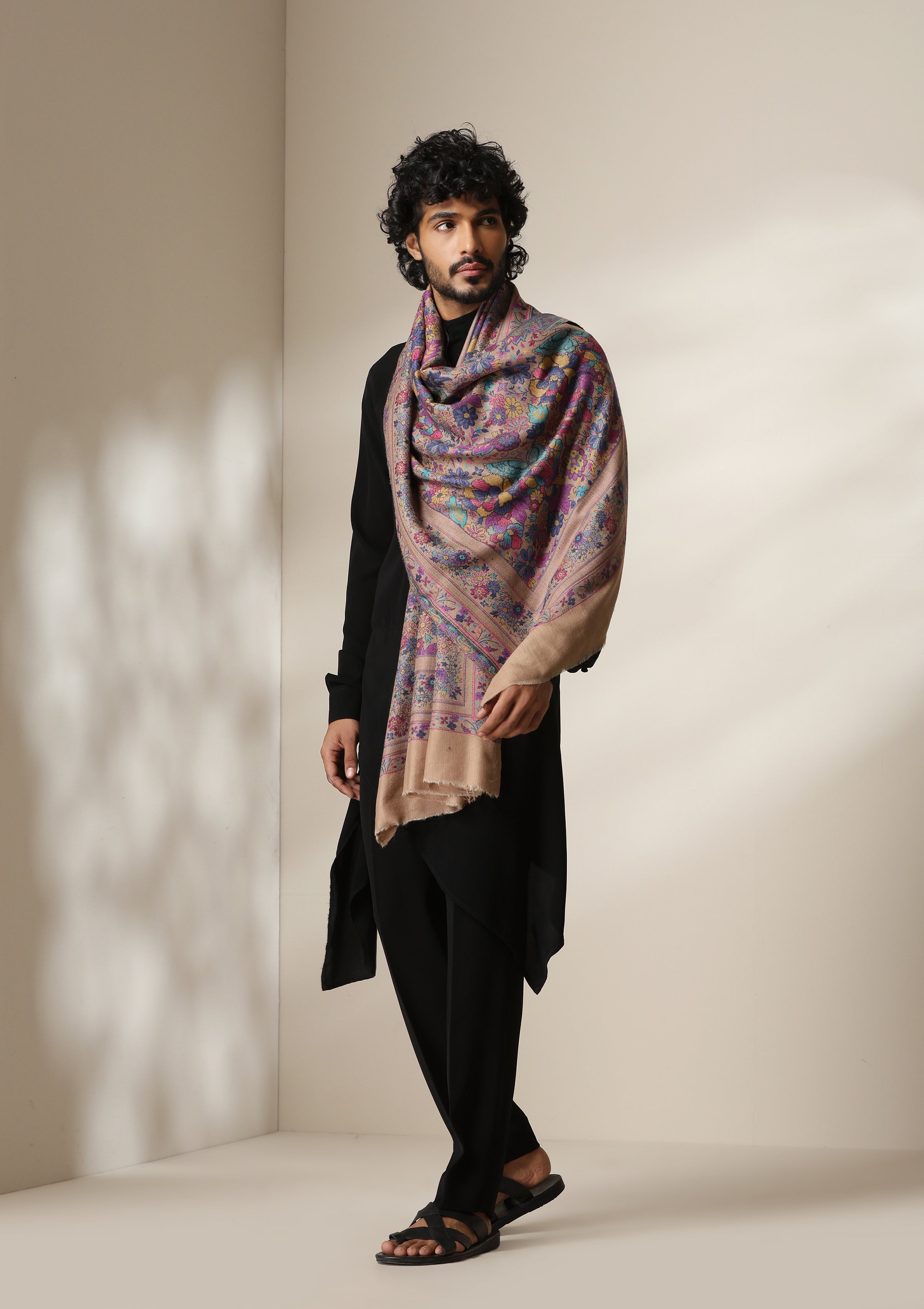 Dusala Heritage Beige Stole