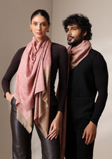 Dusala Blush woven stole
