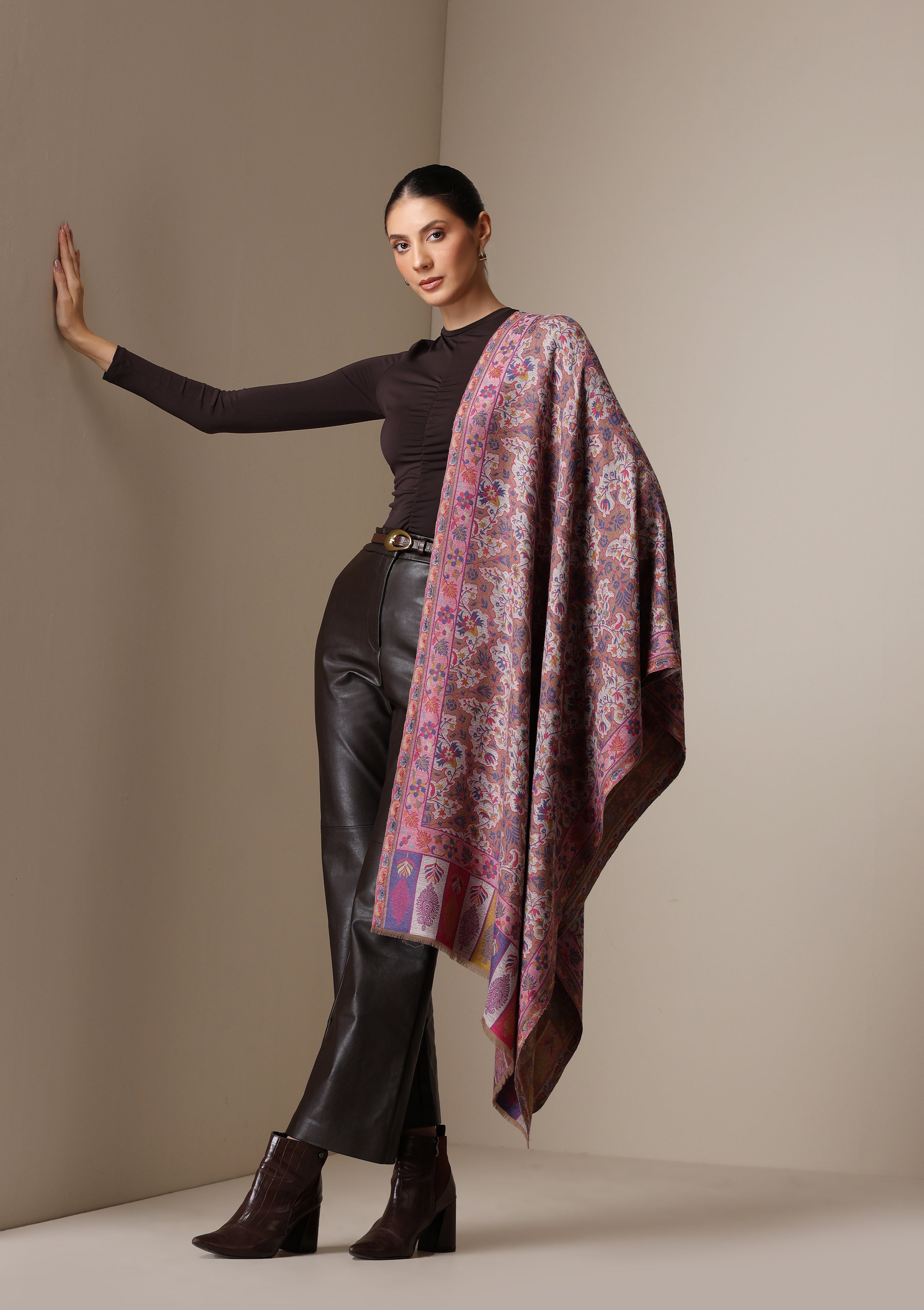 Dusala Royal Blossom Kani stole