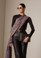 Dusala Vintage Bloom Fine Wool stole
