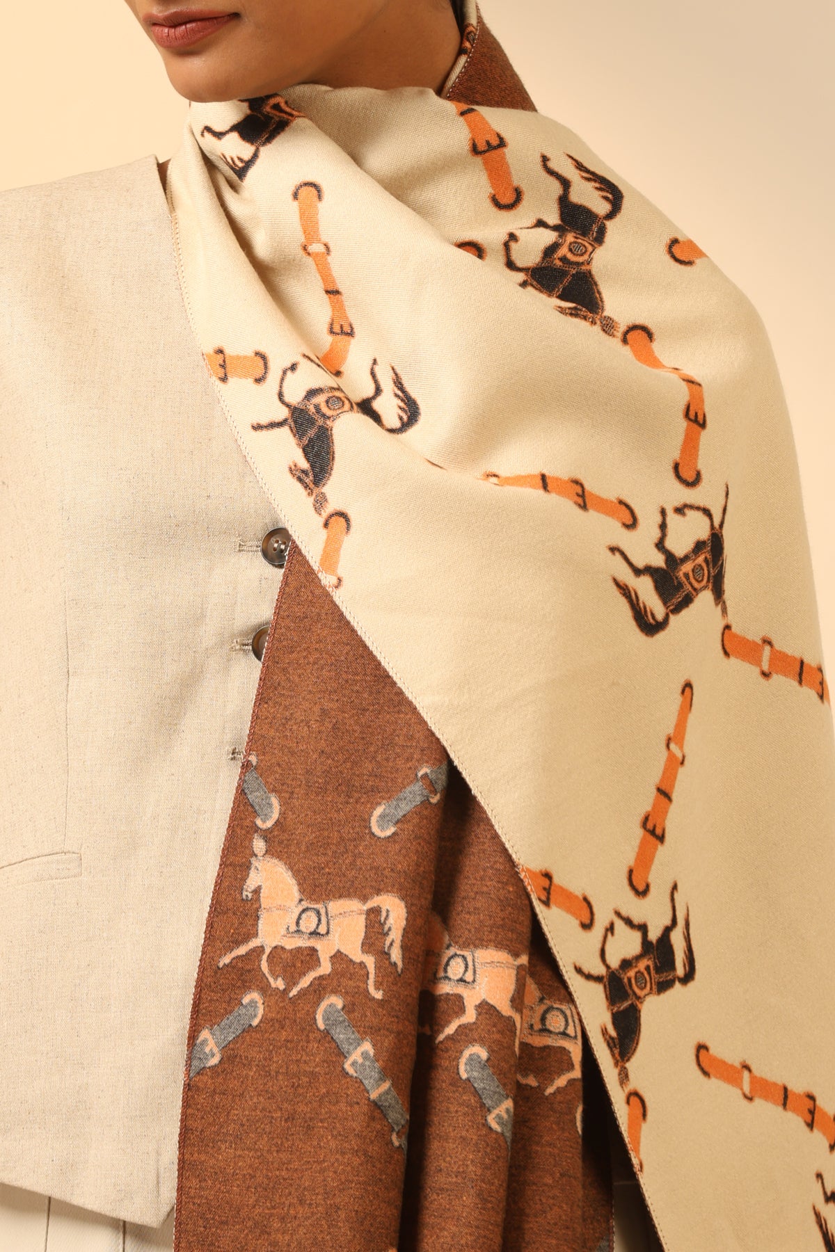 Scarlet Cashmere Stole