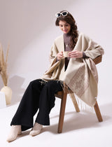 Charles Beige Heritage Cashmere Cape