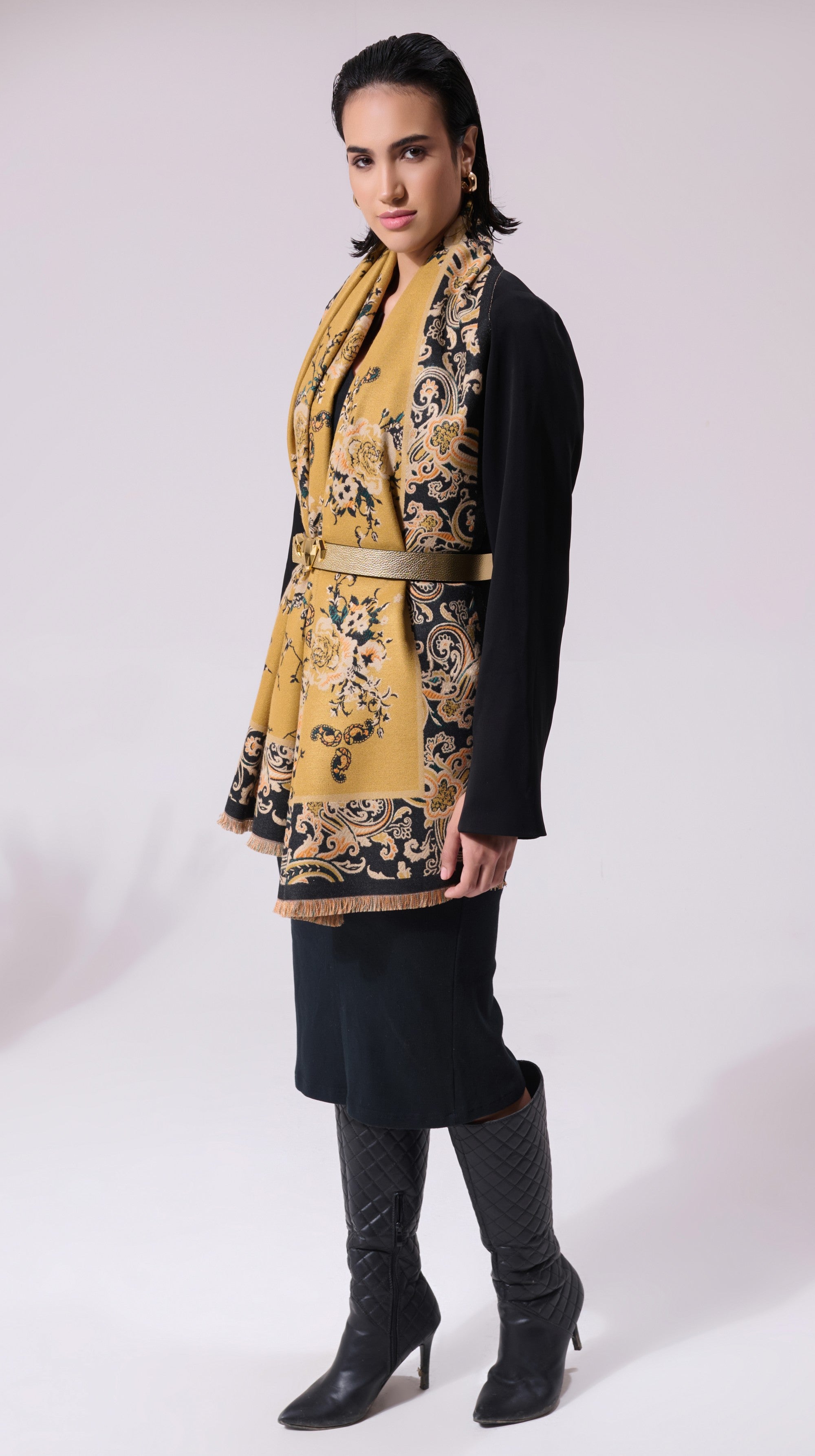 Nathan Mustard Heritage Cashmere Cape