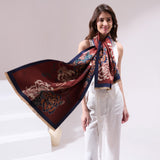 Chica Maroon Heritage Cashmere Cape