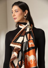Equestrian Muse Thick vegan cashmere Stoles