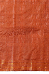 Jasmine Handwoven Orange Kosa Silk Mark Saree