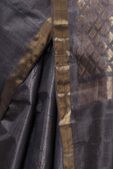 Tulip Handwoven Grey Kosa Silk Mark Saree
