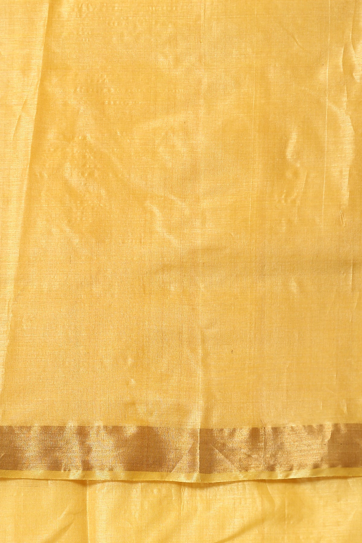 Marigold Handwoven Gold Kosa Silk Mark Saree