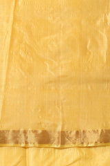Marigold Handwoven Gold Kosa Silk Mark Saree