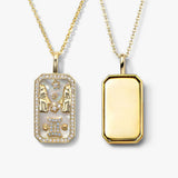 Gemini Zodiac Pendant | 18K Gold-Plated Necklace