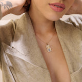 Gemini Zodiac Pendant | 18K Gold-Plated Necklace