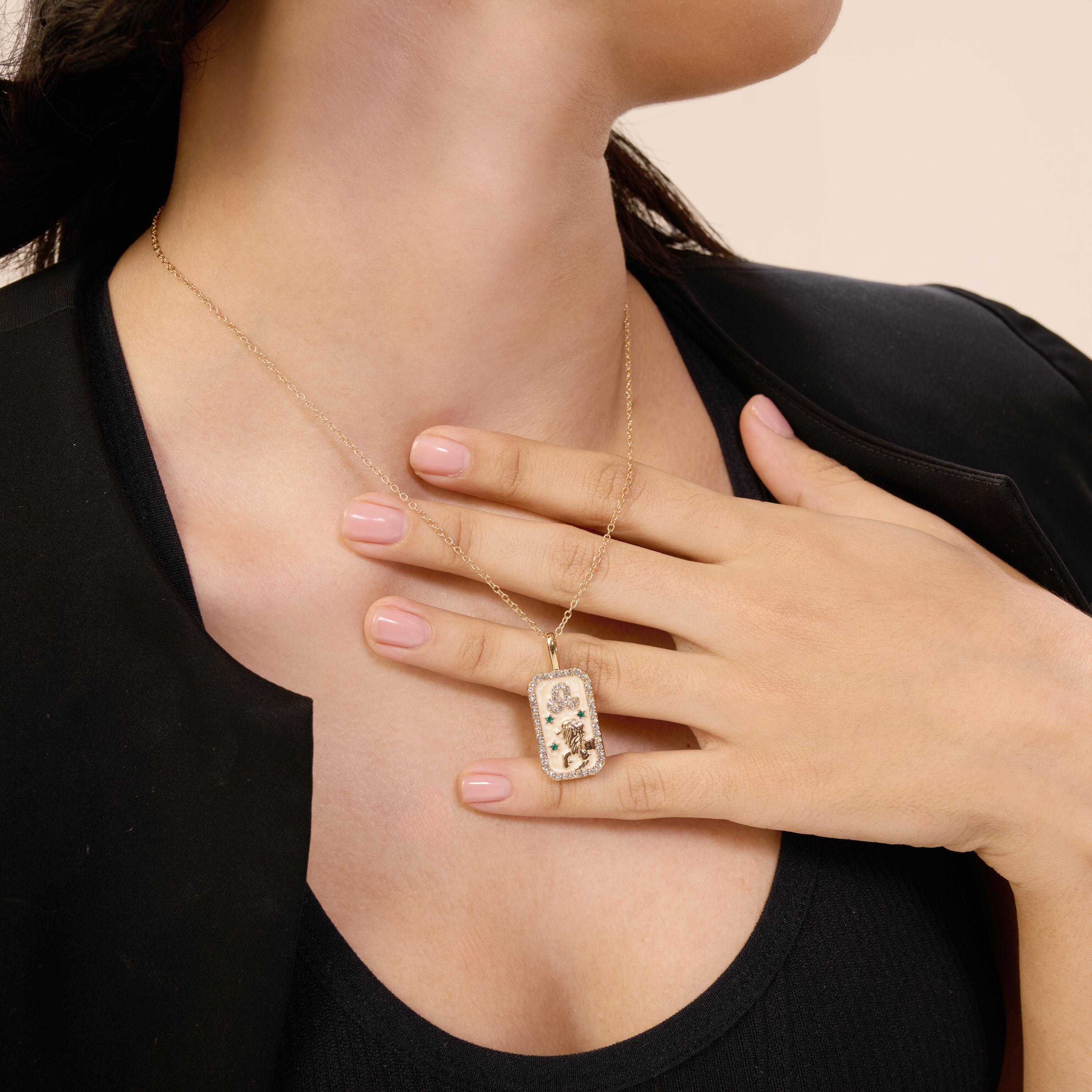 Leo Zodiac Pendant | 18K Gold-Plated Necklace