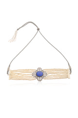 BLUE  PEARL CHOKER