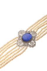 BLUE  PEARL CHOKER