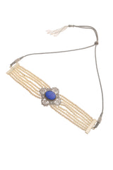 BLUE  PEARL CHOKER