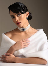 BLUE  PEARL CHOKER