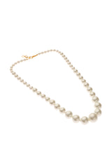 GRADUATED NATURAL PEARL NECKLACE