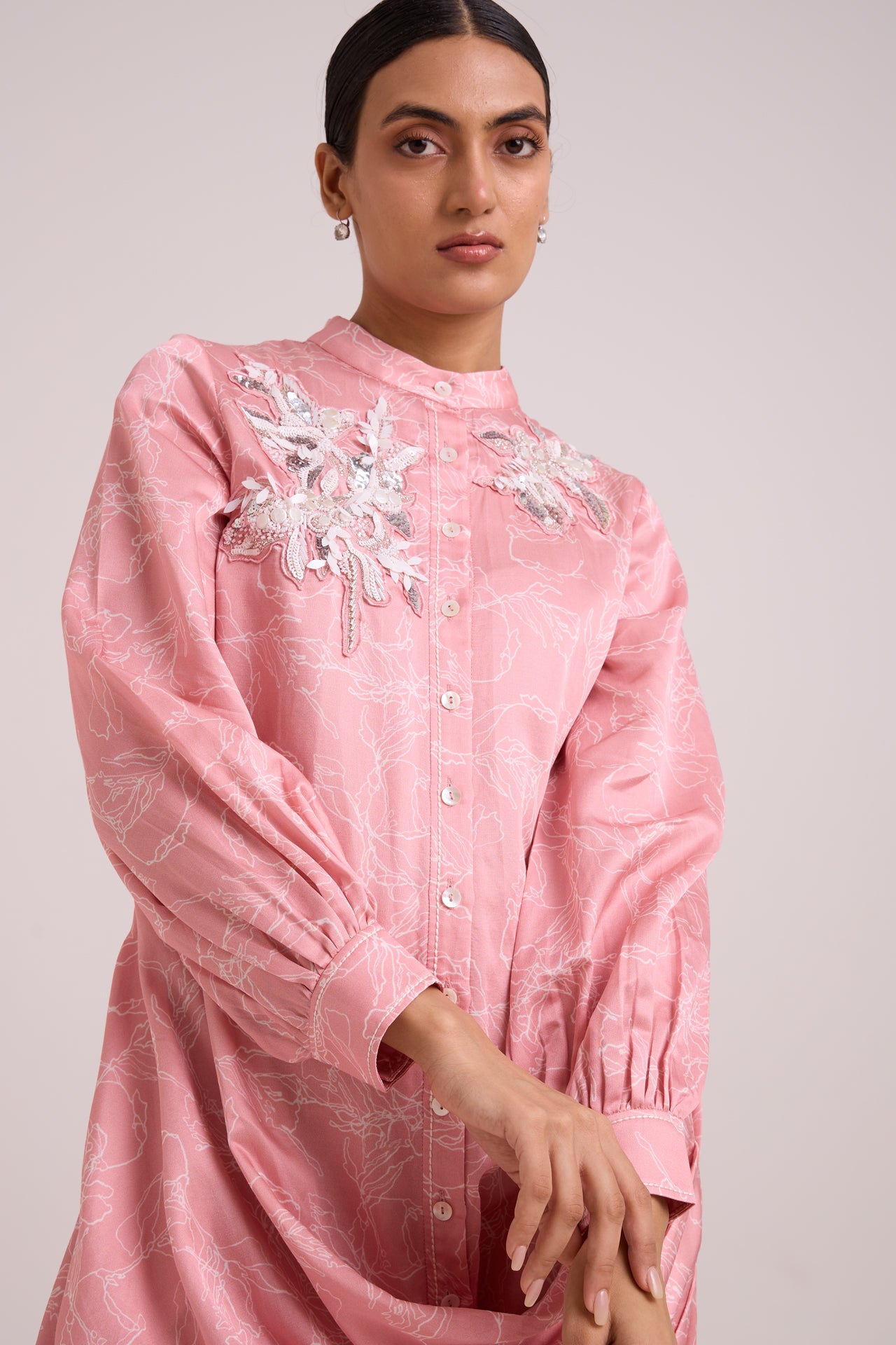 LEYA - Rose Water Short Dress