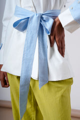 Taj-serene-ice-top-olive-pants