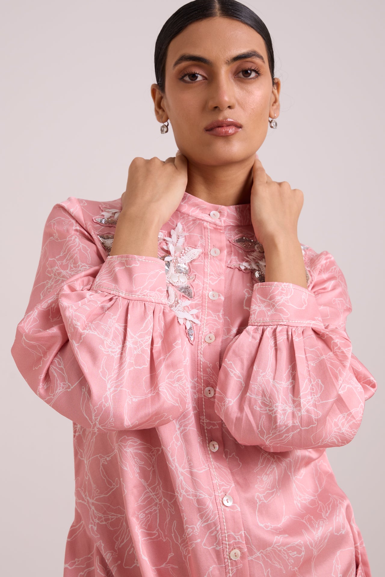 LEYA - Rose Water Short Dress