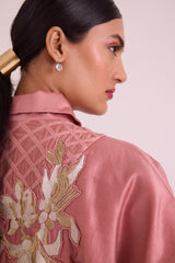 Old Rose Mimi - Framed Shirt Dress