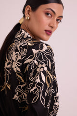 Farah - Tendril Wrap Blazer & Cutwork Pants